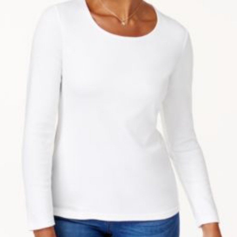 Karen ScottPetite Cotton Long-Sleeve T-Shirt
